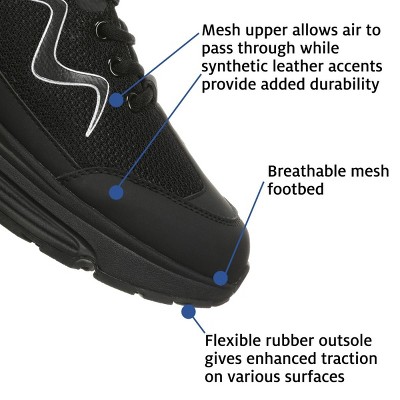 MBT Men's Sport 1 Black Walking Sneakers,7 — фото 6