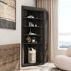 FUFU&GAGA Rustic Corner Display & Book Cabinet with Drawers,Multi-Purpose Corner Storage Unit for Home Office,Ample Storage Bookcase for Collectibles - 3 of 4
