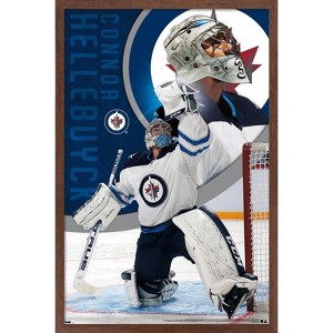 Trends International NHL Winnipeg Jets - Connor Hellebuyck 20 Framed Wall Poster Prints - 1 of 4
