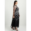 June + Vie by Roaman's Women's Plus Size Mesh-Overlay Maxi Dress - 4 of 4