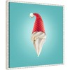 Amanti Art 22"x22" Santas Cream by Artem Pozdniakov Framed Canvas Wall Art Print - 2 of 4