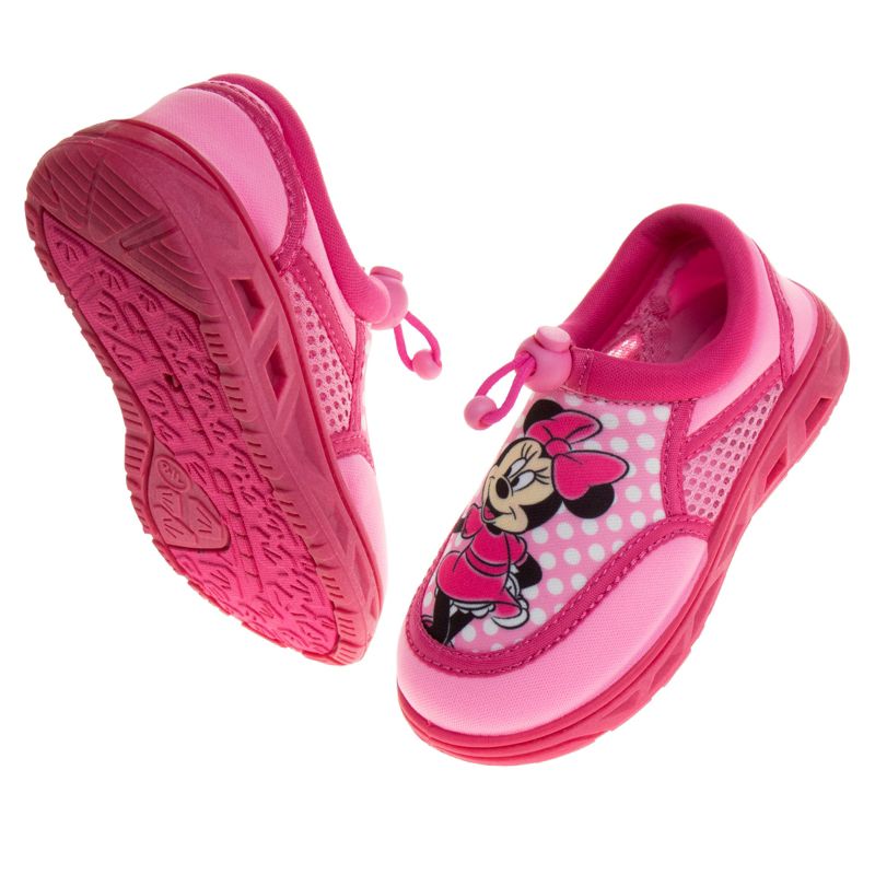 Disney Minnie Mouse Water Shoes - Pool Aqua Socks for Kids- Sandals Princess Bungee Waterproof Beach Slides Slip-on Quick Dry (Toddler/Little Kid), 3 of 11