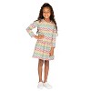 Mightly Toddler Fair Trade Organic Cotton Long Sleeve Drop Waist Dress - 2 of 3