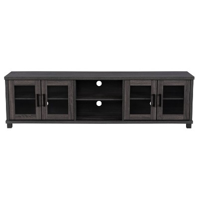 Fremont TV Stand for TVs up to 95" with Glass Cabinets - CorLiving