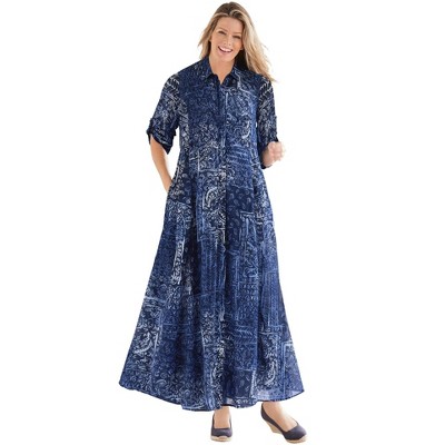 YOURS Plus Size Red Leaf Print Crinkle Short Sleeve Shirt