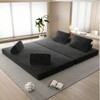 Dolonm 86.6" Boneless Compressed Sofa，Chenille 3-in-1 Convertible Bed/Chaise/Game Mat，No Assembly，for living room/bedroom - 2 of 4