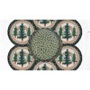 Earth Rugs Tall Timbers Trivets in a Basket – Braided Jute 10"x10" Forest Tree Design Hot Pads in Natural Storage Basket - 3 of 3
