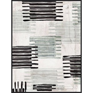 32" x 42" Linked to Silver II by Eva Watts: Modern Abstract Wall Art - Amanti Art - 1 of 4