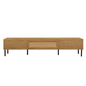 LIVAREEmlen TV Stand for TVs up to 80'' , Modern Farmhouse Media Console with Metal Legs, TV Cabinet for Living Room, Home Theatre - 1 of 4
