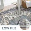 Abynow Medallion Diamond Distressed Rustic Indoor Area Rug - 2 of 4