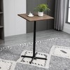 HOMCOM 24" Industrial Modern Pub Bar Table, 40.5 Inch Height Adjustable Cocktail table Square Dining Table for Kitchen or Dining Room - 3 of 4