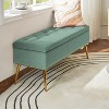 Hippolytus Storage Bench with Nailhead Trim and Button-tufted for Bedroom| ART OF LIVING DESIGNS - 2 of 4
