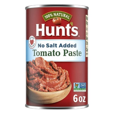 Hunt's No Salt Added Tomato Paste, 6 oz Can