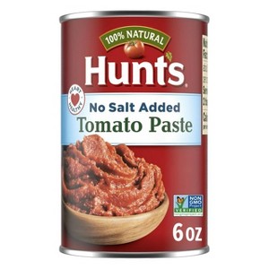 Hunt's No Salt Added Tomato Paste, 6 oz Can, Pack of 4 - 1 of 4