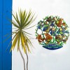 Slickblue Eye-Catching 24-Inch Painted School of Fish Metal Wall Art, Unique Steel Decor for All Settings - 3 of 3