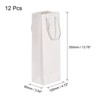 Unique Bargains Paper Reusable Sturdy Wine Tote Bag Gift Bags with Rope Handles 12 Pcs - 2 of 4