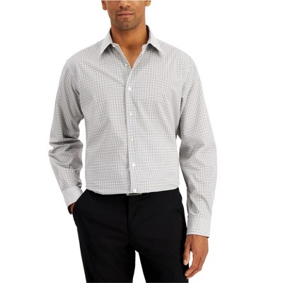 Club Room Mens Checkered Button Up Shirt