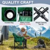 Docred Folding Rocking Camping Chair, Portable Outdoor Rocker with Cooler Bag, 400lbs Capacity, 600D Oxford Fabric, Padded Rocker Chair - 4 of 4