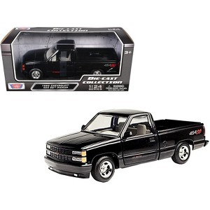1992 Chevrolet 454 SS Pickup Truck Black 1/24 Diecast Model Car by Motormax - 1 of 3