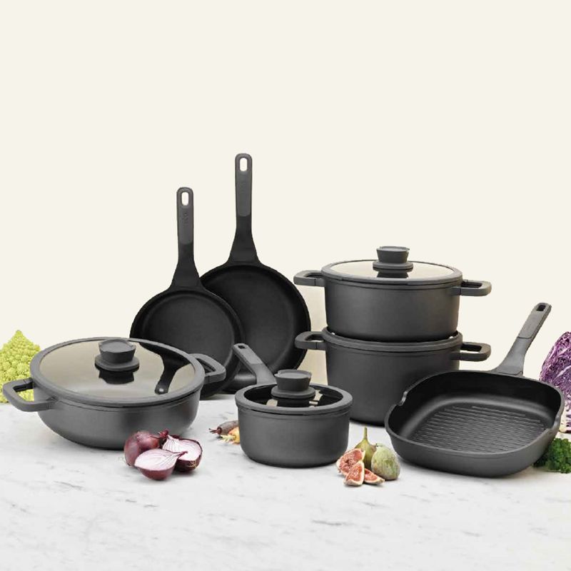 BergHOFF Stone 11Pc Non-stick Cookware Set With Glass Lids, 1 of 10