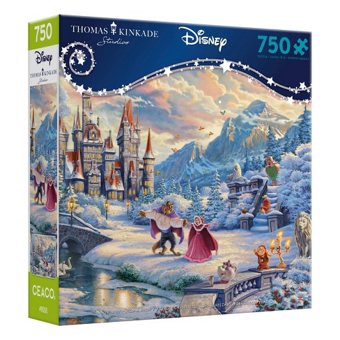 Ceaco Disney Thomas Kinkade: Beauty and the Beast Winter Enchantment Jigsaw Puzzle - 750pc - image 1 of 3