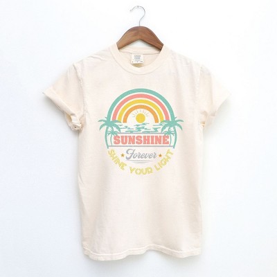 Simply Sage Market Women's Sunshine Forever Grunge Short Sleeve Garment Dyed Tee