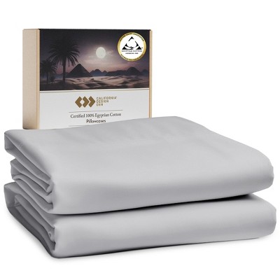 Luxury 100% Cotton Pillow Cases Set of 2, Sateen Weave, Soft, Breathable & Cooling Pillow Cases