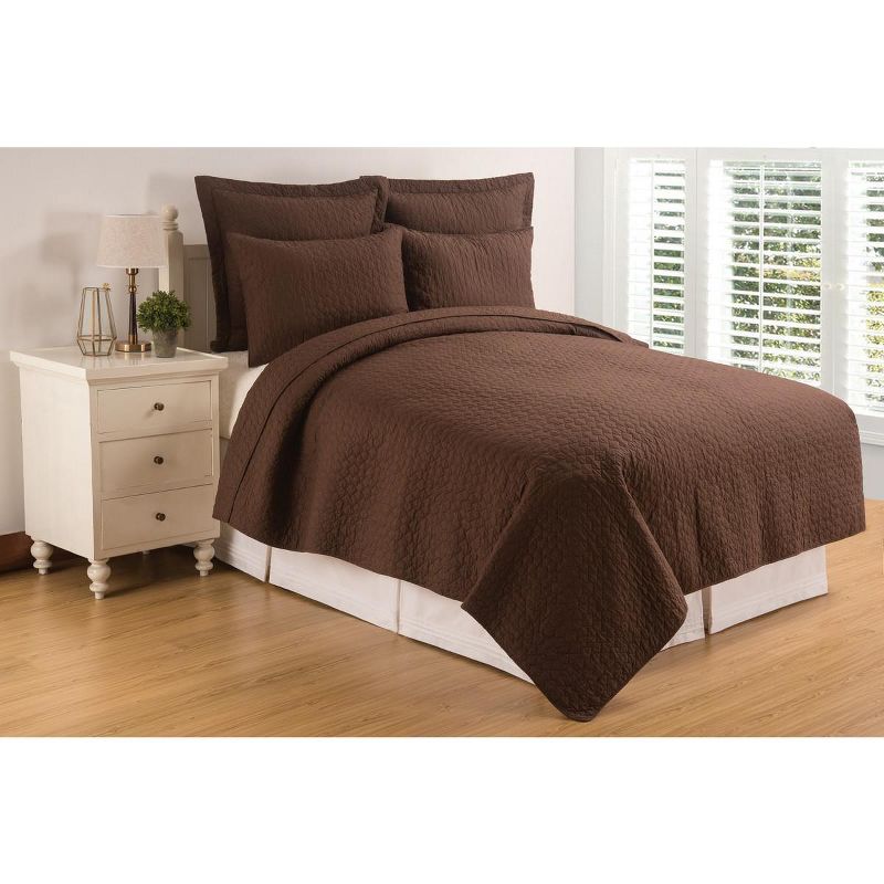 C&F Home Regent Solid Cotton Quilt Set  - Reversible and Machine Washable, 1 of 6
