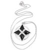 Guili Sterling Silver Cubic Zirconia X Necklace - 2 of 3