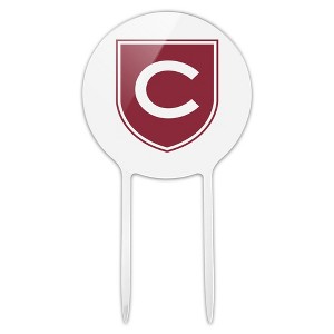 Colgate University Secondary Logo Acrylic Cake Topper Party Decoration for Wedding Anniversary Birthday Graduation - 1 of 4