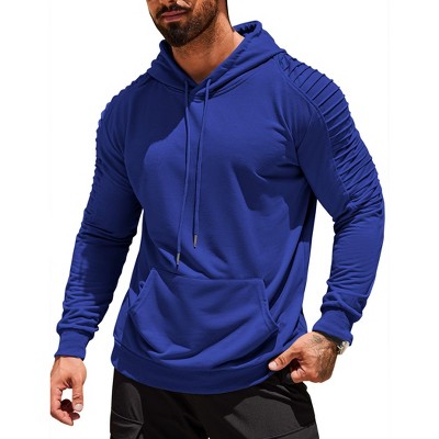 COOFANDY Mens Casual Drawstring Hoodies Fashion Hooded Collar Athletic Pullover with Pocket