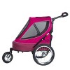 Petique All Terrain Cozy & Comfortable Pet Jogger Stroller with Tire Pump - Up to 77 LB - 3 of 4