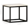 vidaXL Coffee Table End Table Side Sofa Table Real Stone with Marble Texture - 4 of 4