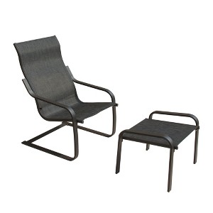 Maggift Patio Seating Sets Outdoor Bistro Set，Special Design, Chat and Conversation Furniture Set，for Garden, Living Room, Black, 24"*17.7"*37.6" - 1 of 4