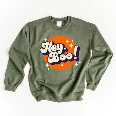Simply Sage Market Women's Graphic Sweatshirt Retro Hey Boo