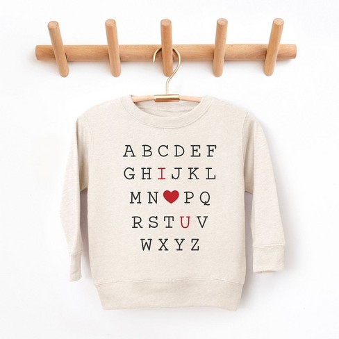 The Juniper Shop Alphabet I Love You Youth Ultra-Soft Graphic Sweatshirt - image 1 of 3