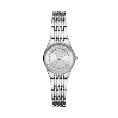 Women's thin silver online watch