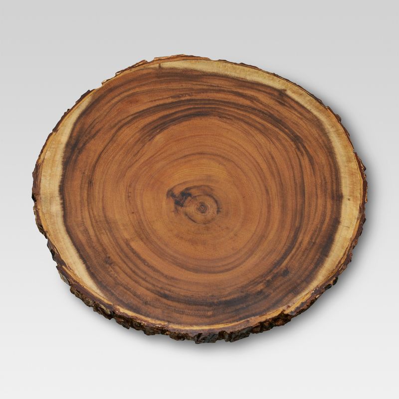 15&#34; Acacia Wood Round Serving Platter Brown - Threshold&#8482;, 3 of 6