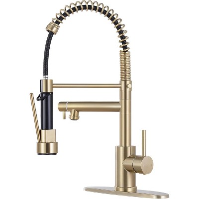 Qomolangma 17.5in Contemporary Kitchen Faucet with Pull Down Sprayer
