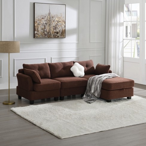 Convertible sectional sofa on sale with storage