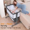 Adjustable 7 Heights and All Mesh Sides,Bedside Bassinet for Baby, Portable Baby Bassinet Bedside Sleeper - 2 of 4