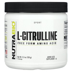NutraBio L-Citrulline, Free Form Amino Acid, 5.3 oz (150 g) - 1 of 2