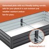 Lyngins Raised Garden Beds Outdoor, Reinforced Galvanized Rustproof Steel Planter Boxes, Open Base, Outdoor Planter for Vegetables, Herbs & Flowers - 4 of 4