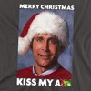 Christmas Vacation Merry Kiss Adult T-Shirt Charcoal 3X Large - 2 of 4