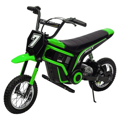 24V Shatter-resistant Plastic Electric Motorcycle with 3 Speed Modes Max Up to 14.29MPH, Parent-Controlled Safety for Kids 8-14