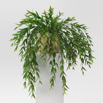 23&#34; x 10&#34; Artificial Trailing Leaves Arrangement - Threshold&#8482;