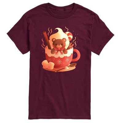 Men's - Instant Message - Bear Cocoa Mug Short Sleeve Graphic T-Shirt