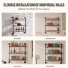 Munora Industrial Pipe Shelf 3 Tier 32x7.87in Wall-Mount for Kitchen Bedroom - 4 of 4