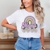 Simply Sage Market Women's Mama Rainbow Flowers Short Sleeve Graphic Tee - 2 of 3