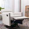 CAVINAS Modern Accent Chairs for Bedroom, Upholstered Rocker Nursery Chair Plush Seating Glider Swivel Recliner Chair - 2 of 4